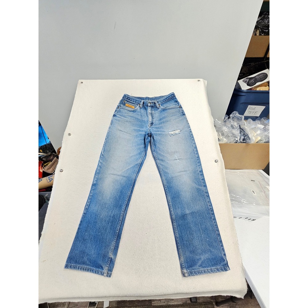 Texas Jeans Original Fit Mens 32L Blue Denim Straight Leg Made in USA Cotton